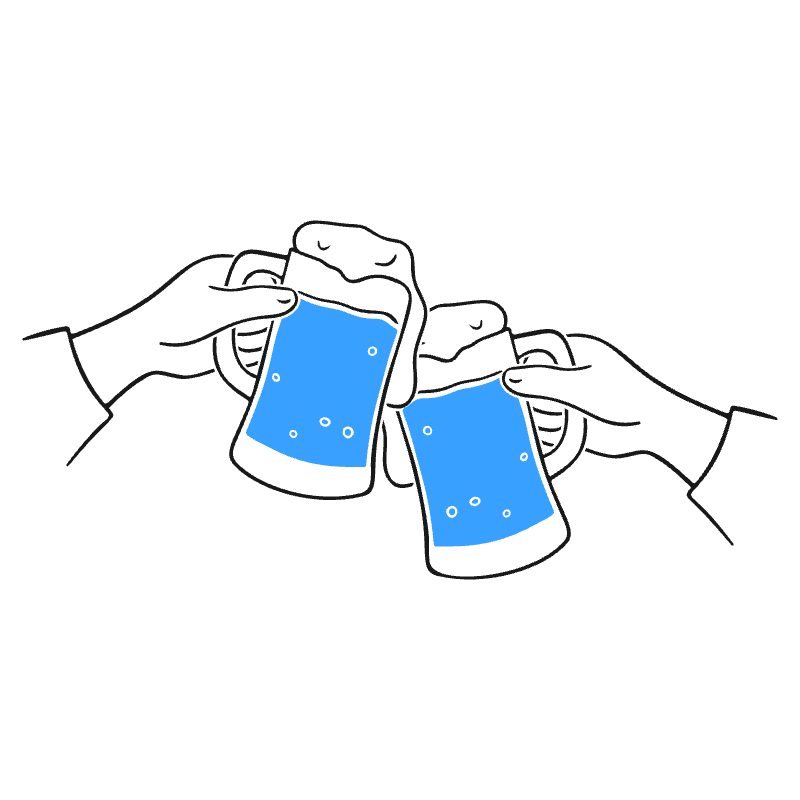 Alcohol Illustration from Brooklyn Set