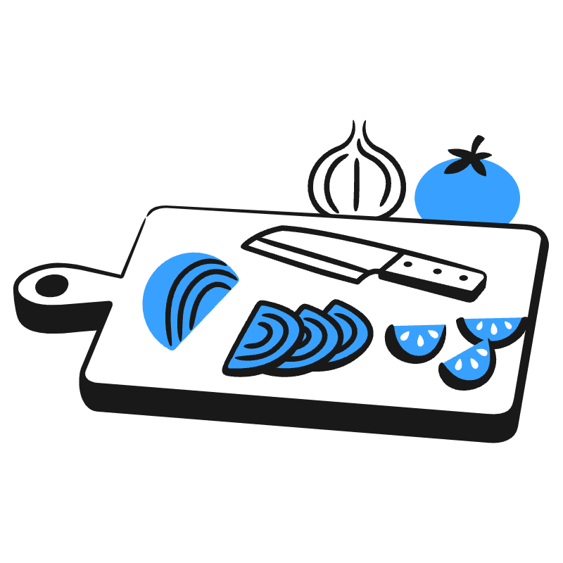 Chopping Board Illustration from Brooklyn Set
