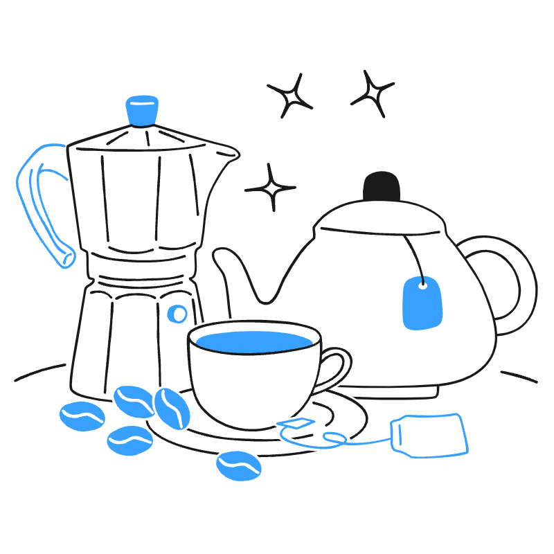 Coffee Tea 6 Illustration from Brooklyn Set