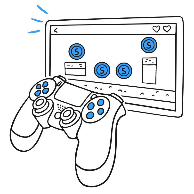 Gaming Illustration from Brooklyn Set