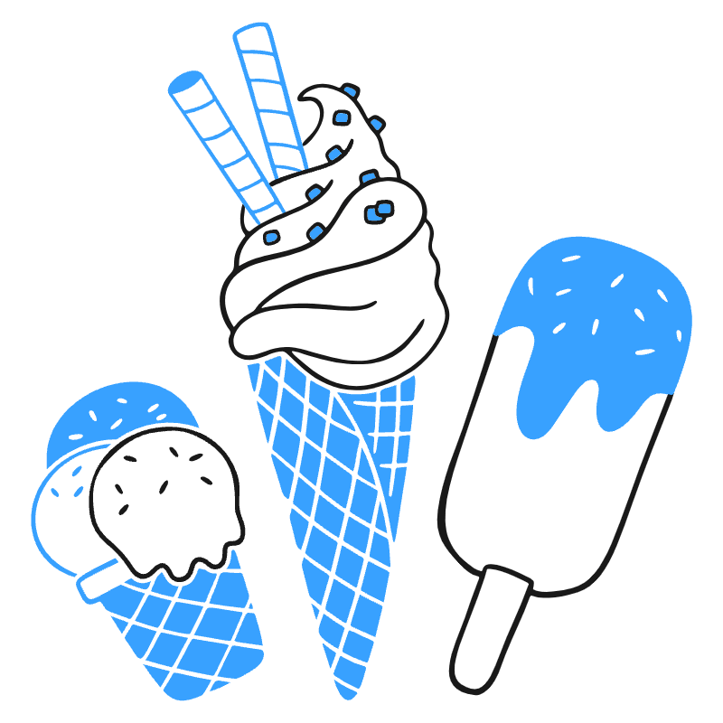 Ice Cream Illustration from Brooklyn Set