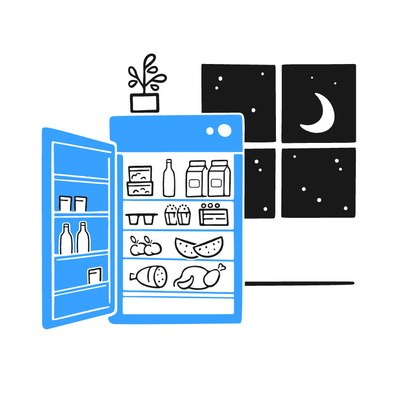 Midnight Snack Illustration from Brooklyn Set