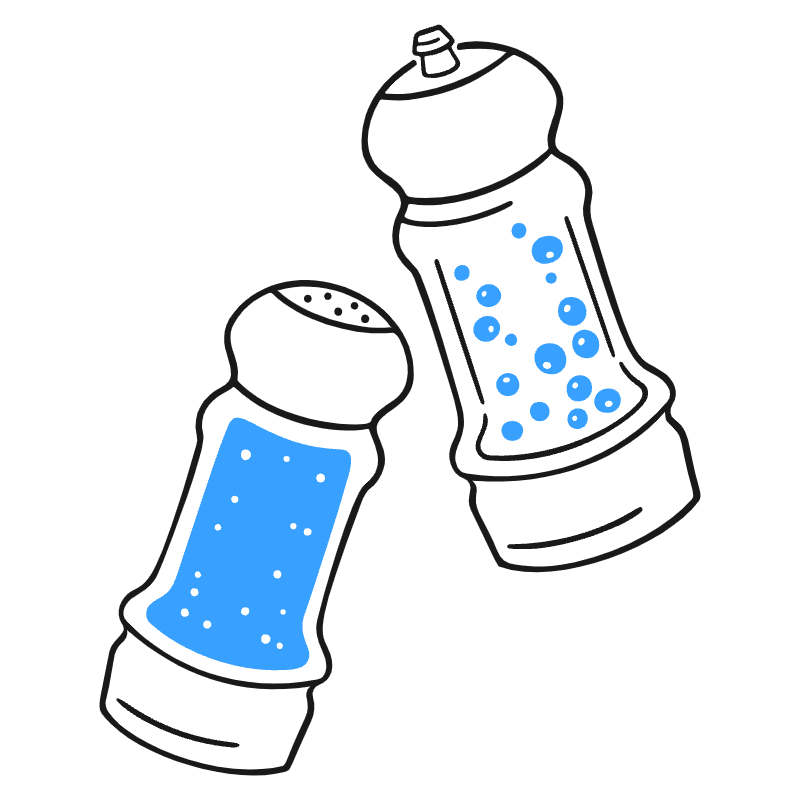 Salt Pepper Illustration from Brooklyn Set