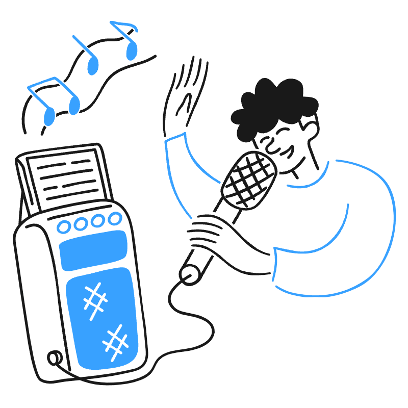 Singing 2 Illustration from Brooklyn Set