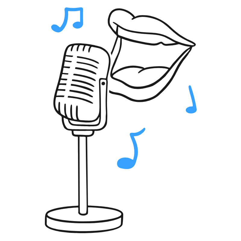 Singing Illustration from Brooklyn Set