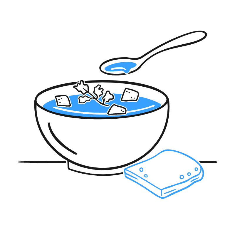 Soup Illustration from Brooklyn Set