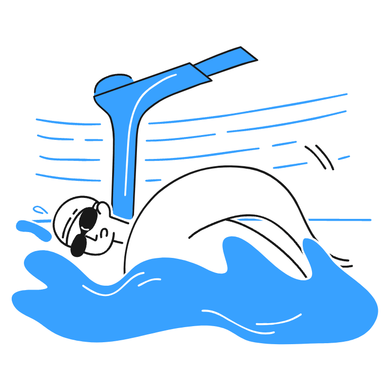 Swimming 2 Illustration from Brooklyn Set