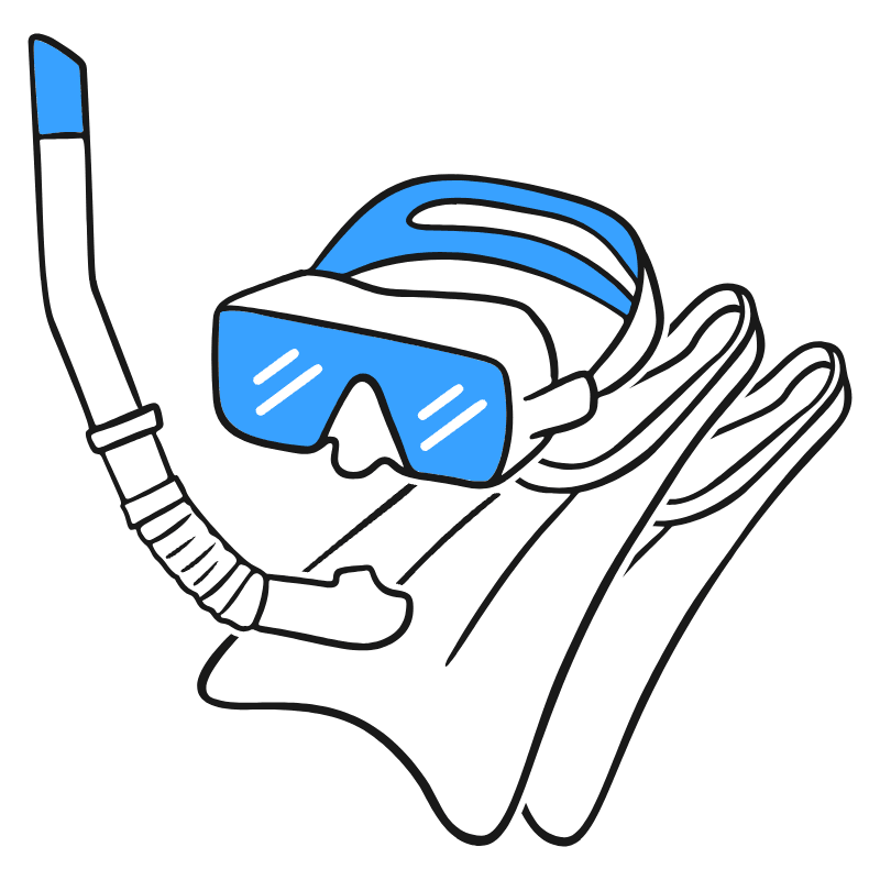 Swimming Illustration from Brooklyn Set