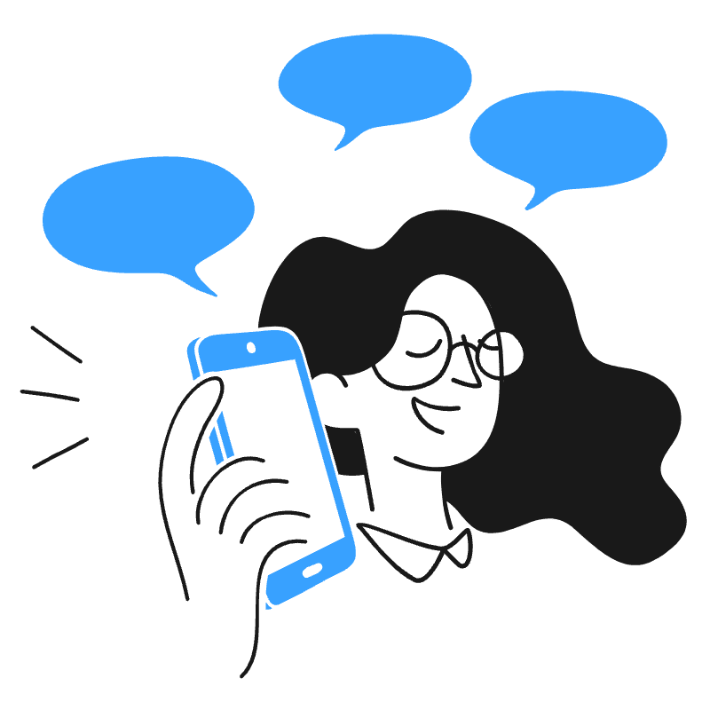 Talking On Phone 2 Illustration from Brooklyn Set