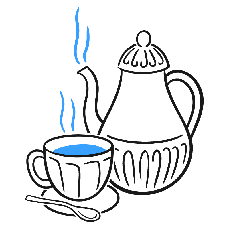 Teapot Illustration from Brooklyn Set
