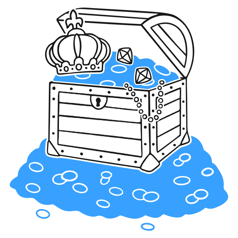 Treasure Chest Illustration from Brooklyn Set