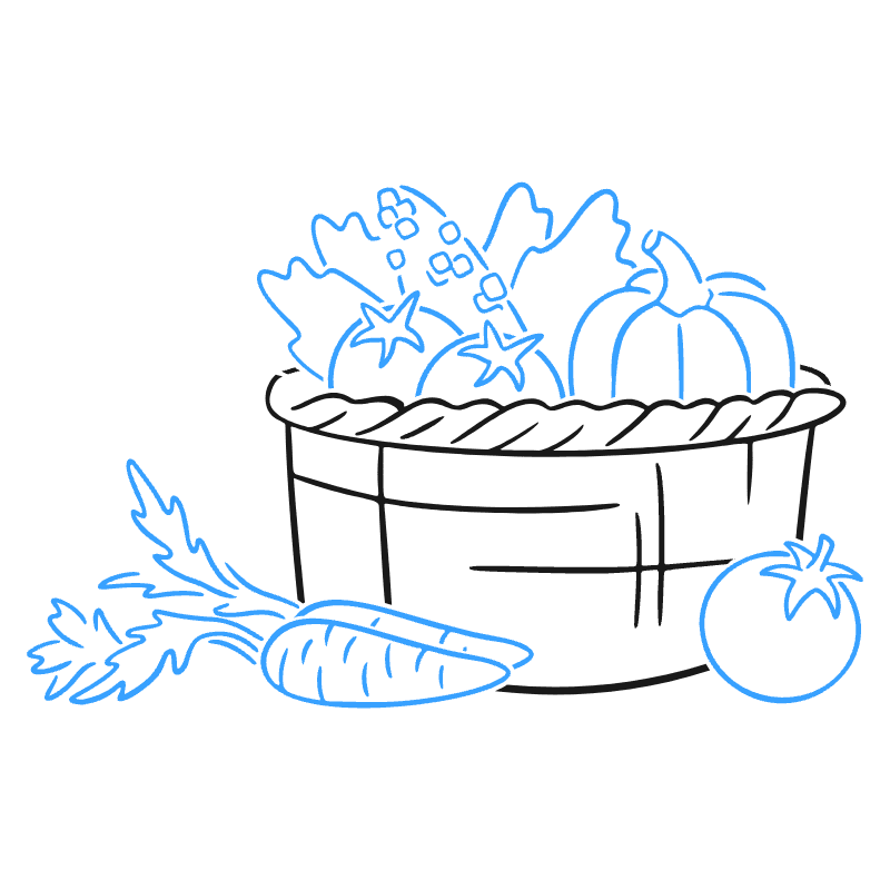 Vegetables Illustration from Brooklyn Set