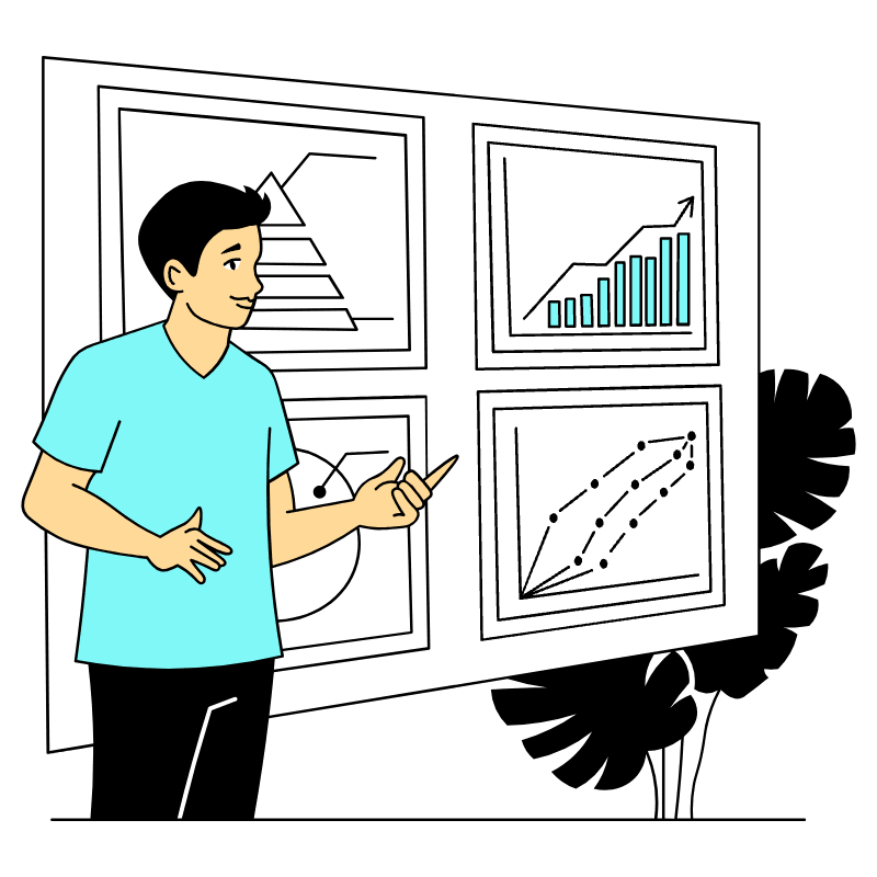 Businessman Giving Keynote Illustration from London Set