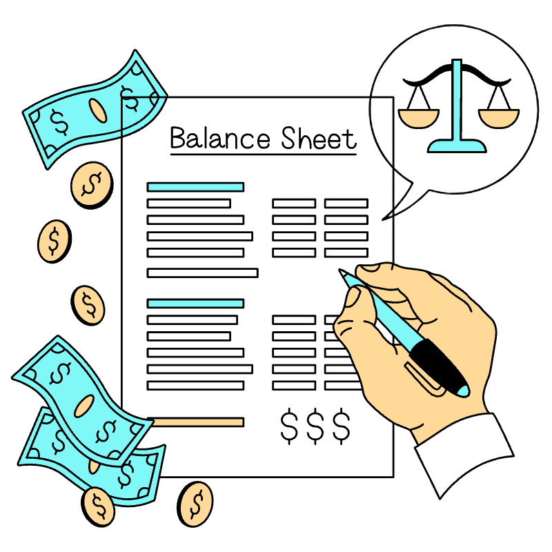 Balance Sheet Illustration from London Set