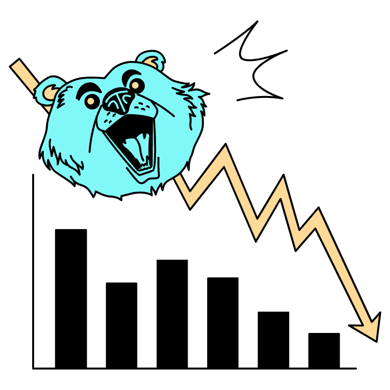Bear Market Graph 2 Illustration from London Set
