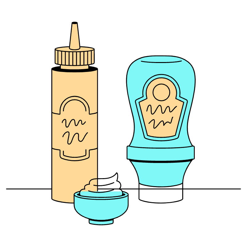 Condiments Sauce Illustration from London Set