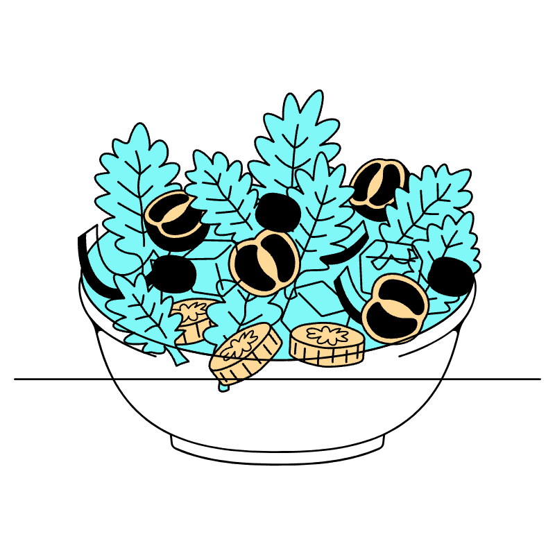 Salad Illustration from London Set