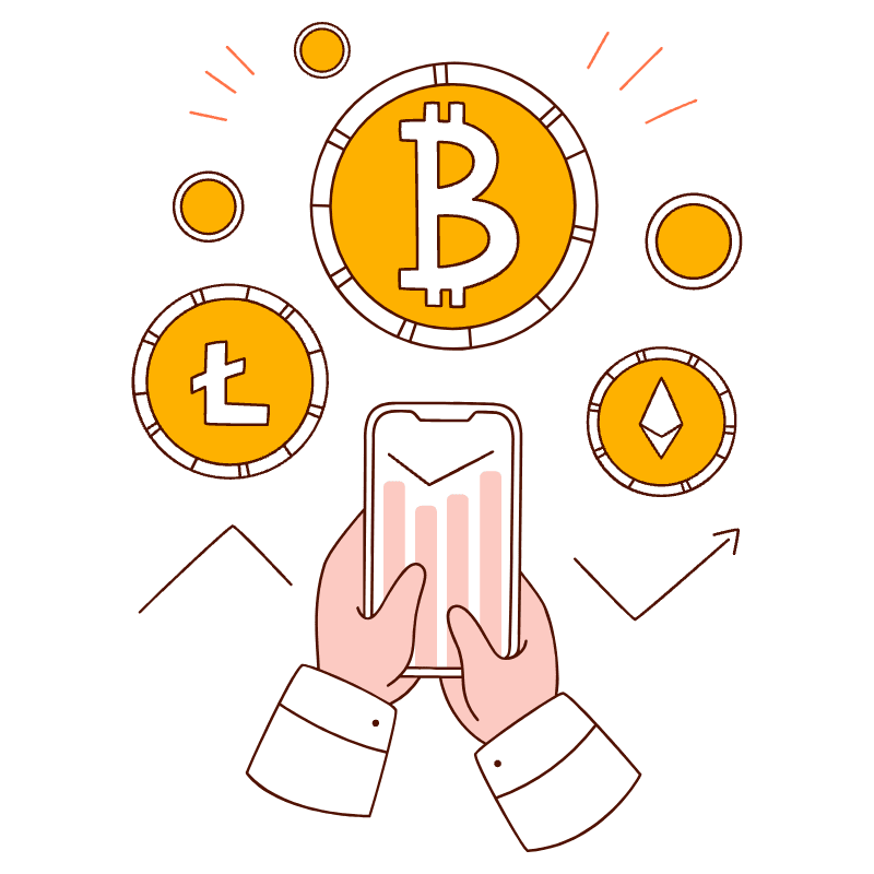 Cryptocurrency Illustration from Manchester Set
