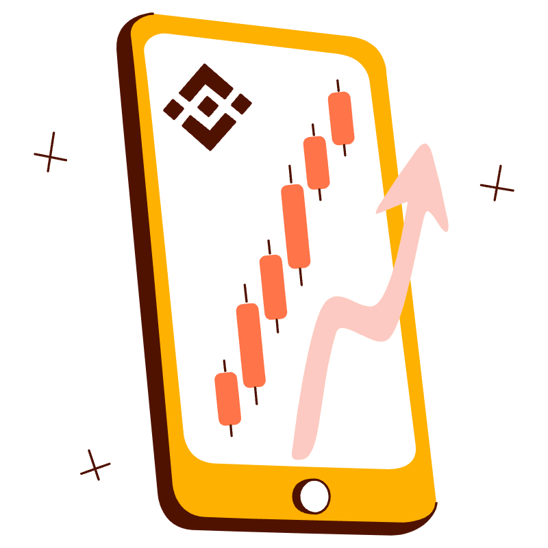 Smartphone With Positive Chart Illustration from Manchester Set