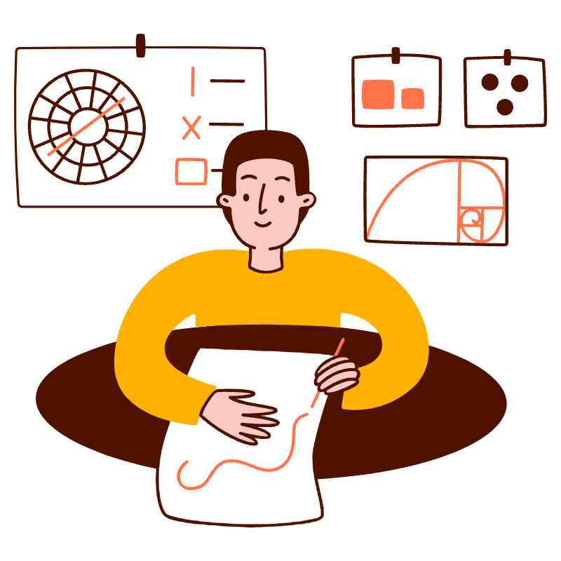 Designer Working Illustration from Manchester Set