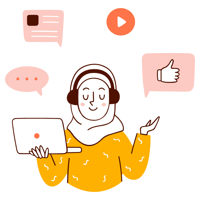Online Learning - Videos Illustration from Manchester Set