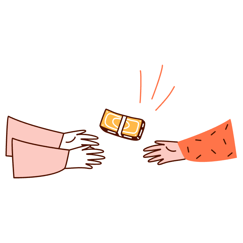 Cash Payments Illustration from Manchester Set