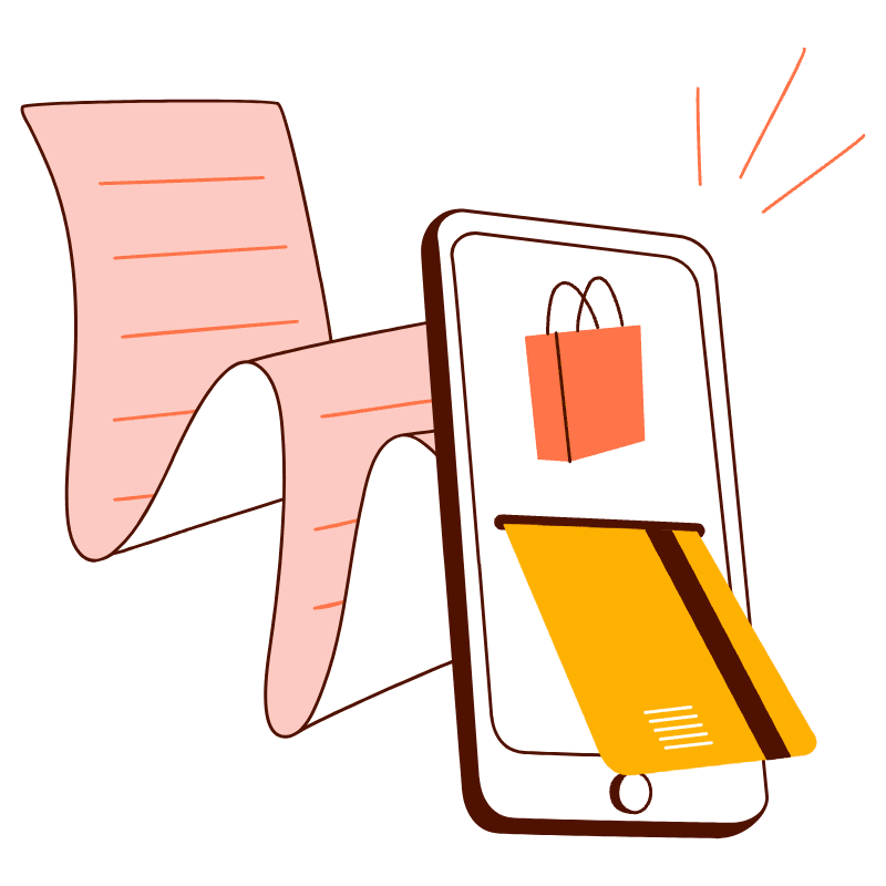 Online Transaction Illustration from Manchester Set