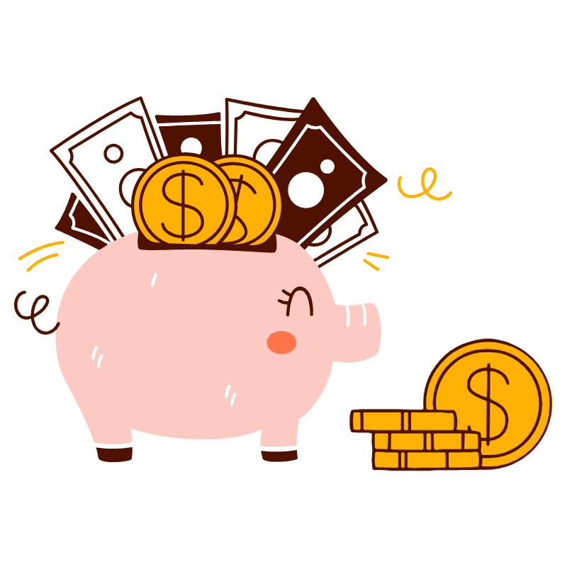 Saving Money Illustration from Manchester Set