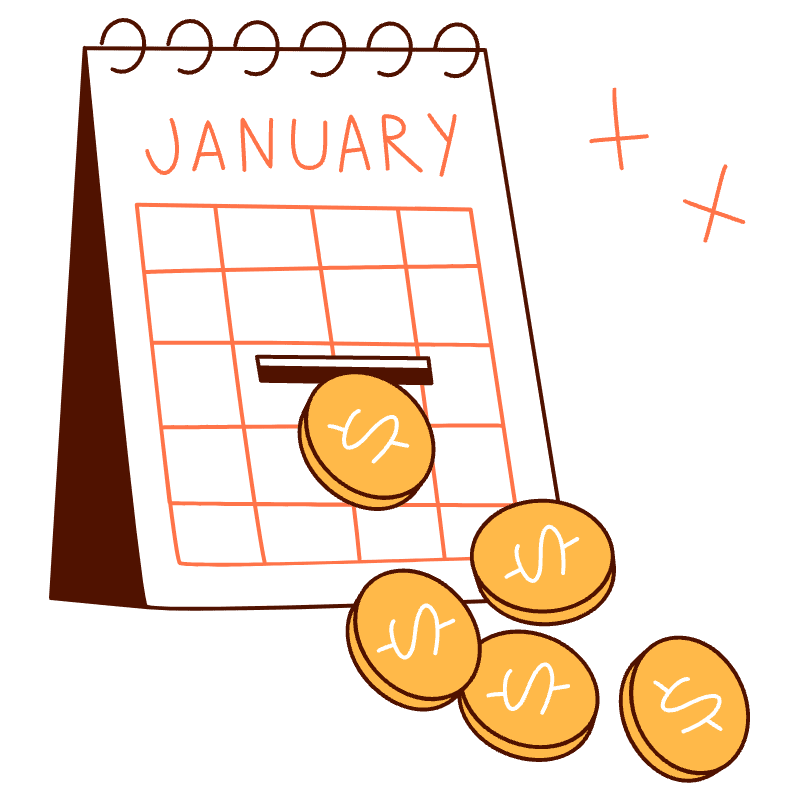 Savings Calendar Illustration from Manchester Set