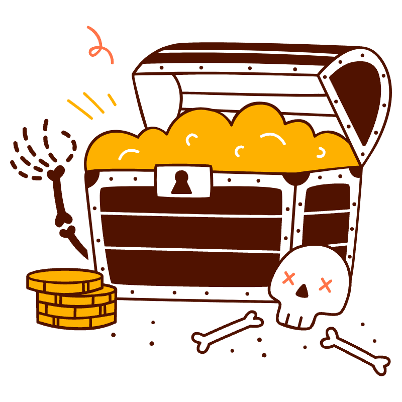 Treasure Chest Illustration from Manchester Set