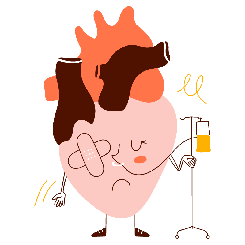 Bandaid On Heart Illustration from Manchester Set