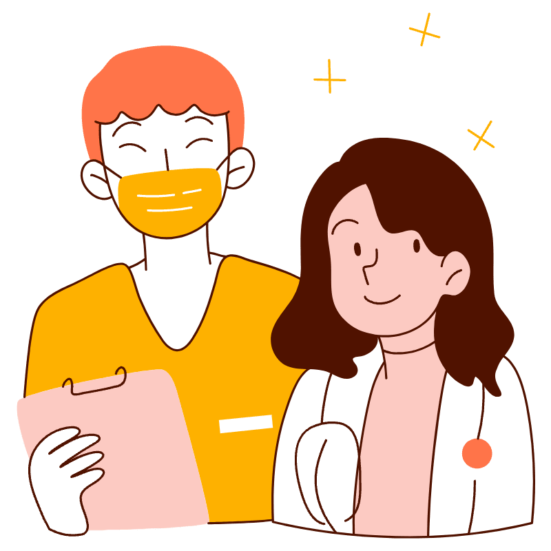 Doctor Nurse Illustration from Manchester Set