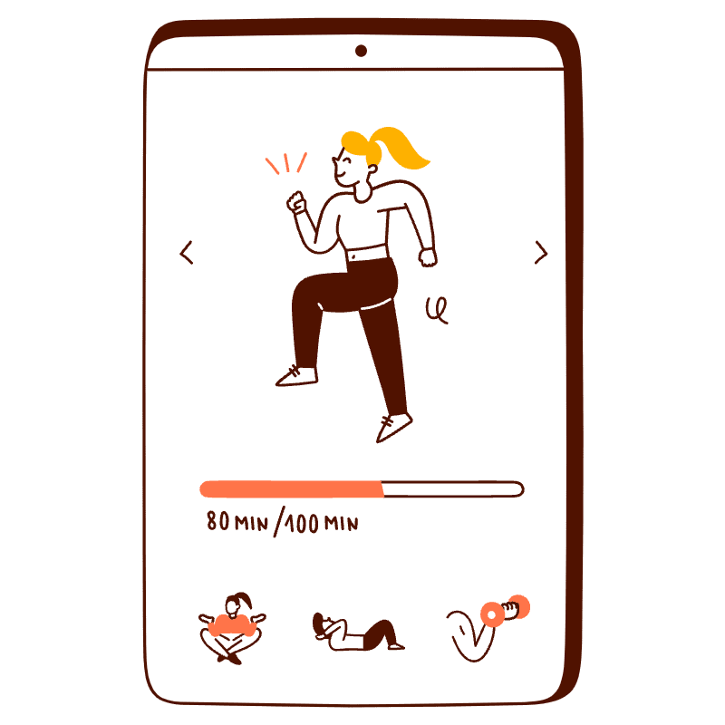 Fitness App 2 Illustration from Manchester Set
