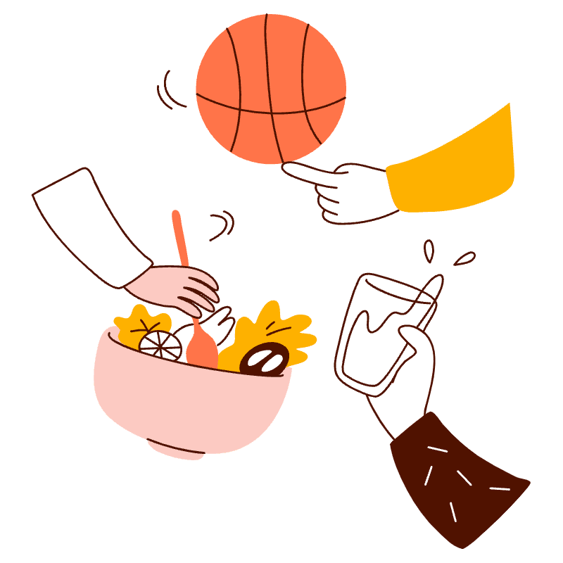 Healthy Habits Illustration from Manchester Set