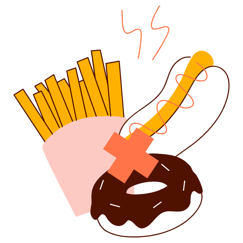 No Junkfood Illustration from Manchester Set