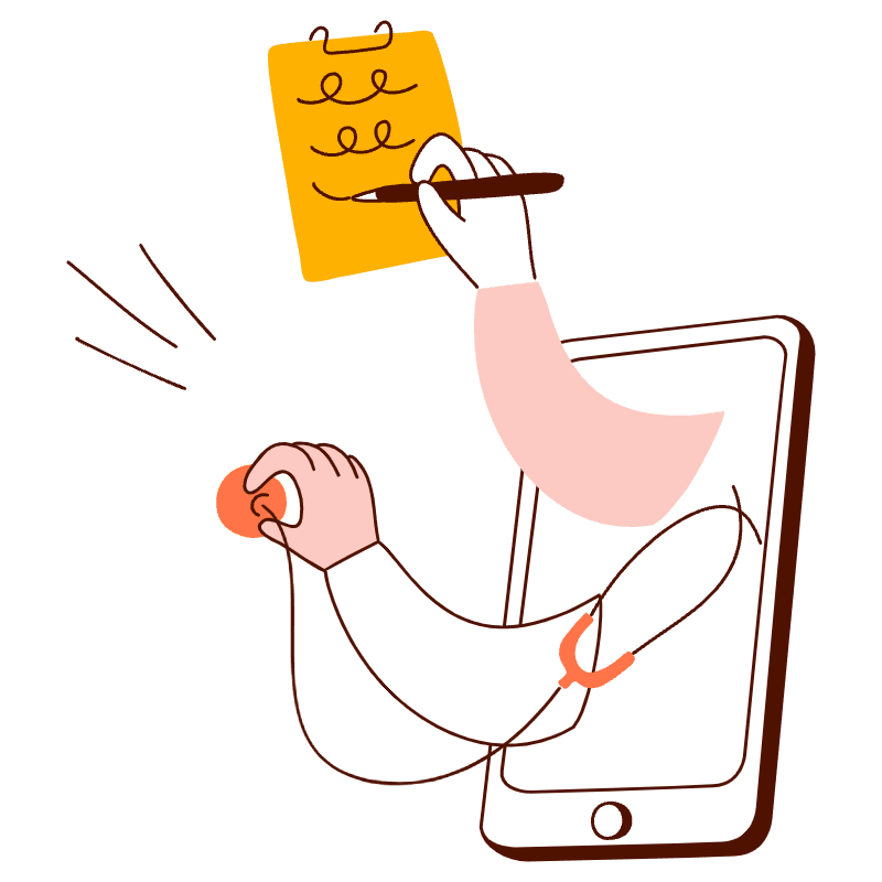 Online Consultation Illustration from Manchester Set