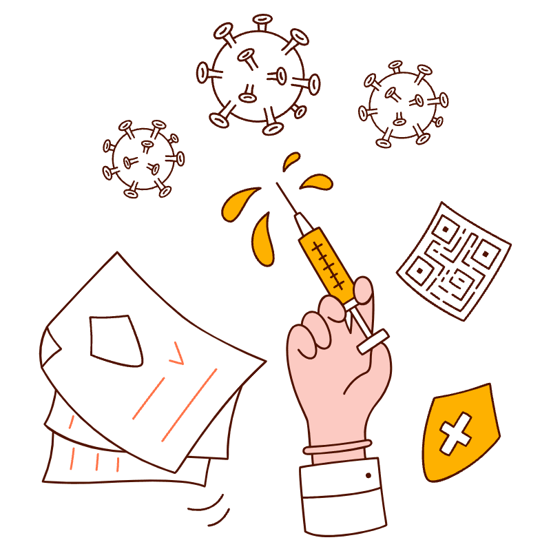 Vaccine Illustration from Manchester Set