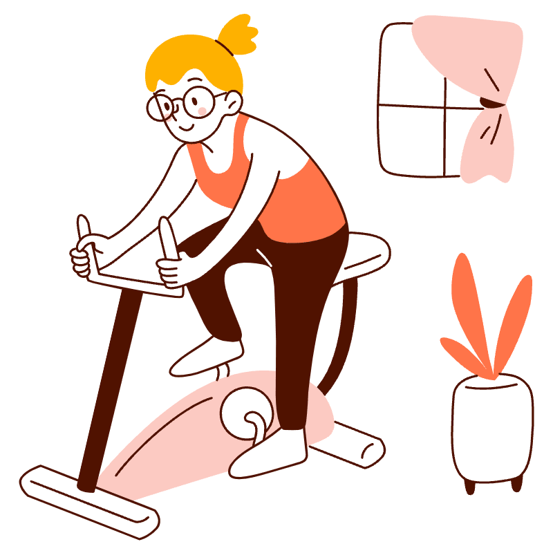 Workout Indoors Illustration from Manchester Set