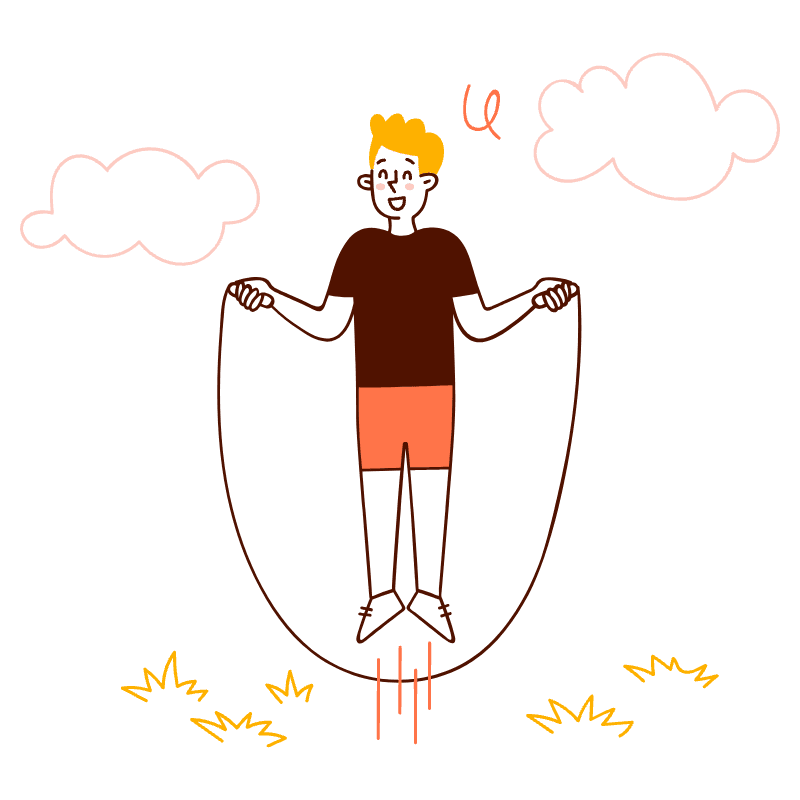 Workout Outdoors Illustration from Manchester Set