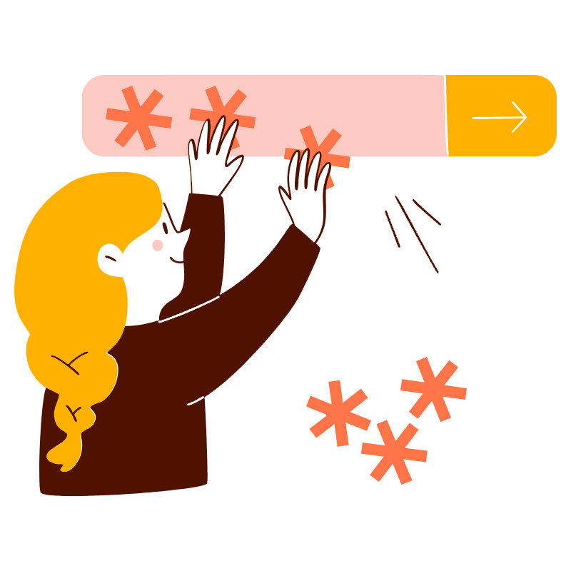 Enter Your Password Illustration from Manchester Set