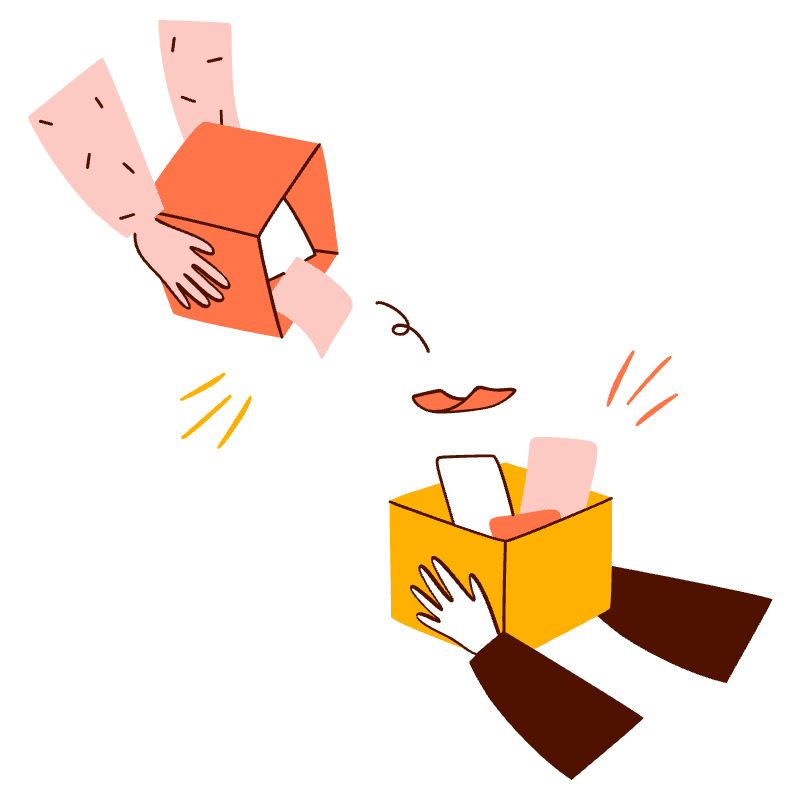 File Sharing Illustration from Manchester Set