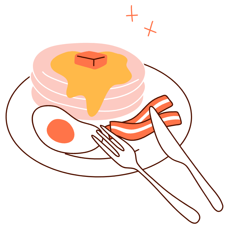 Breakfast 1 Illustration from Manchester Set
