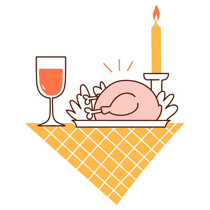 Dinner 1 Illustration from Manchester Set