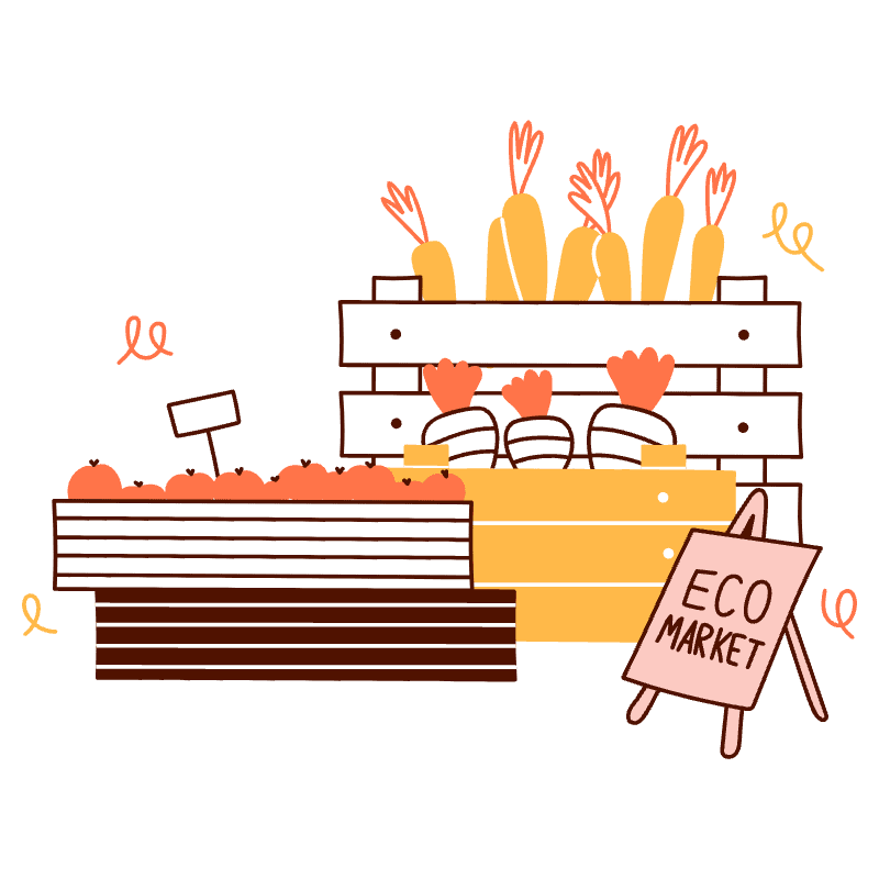 Eco Market 2 Illustration from Manchester Set
