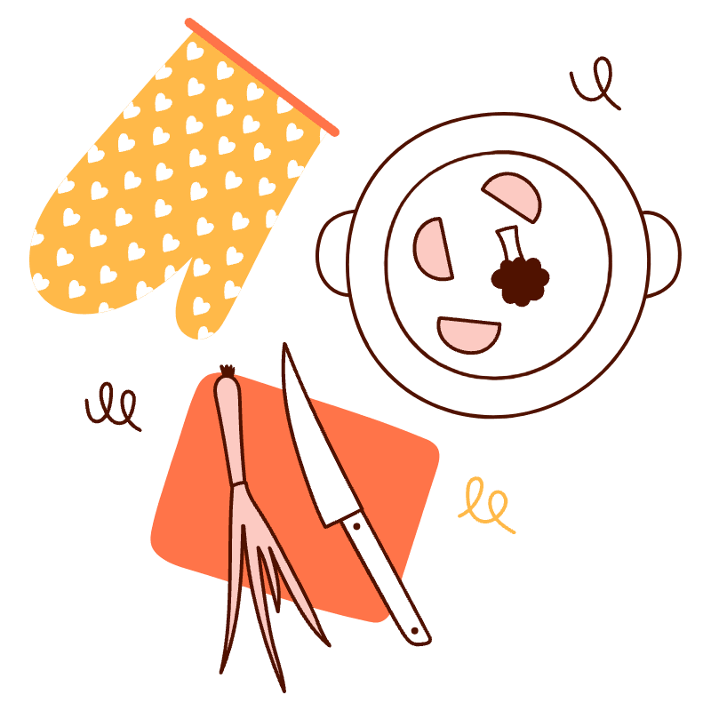 Home Cooked Meal 1 Illustration from Manchester Set