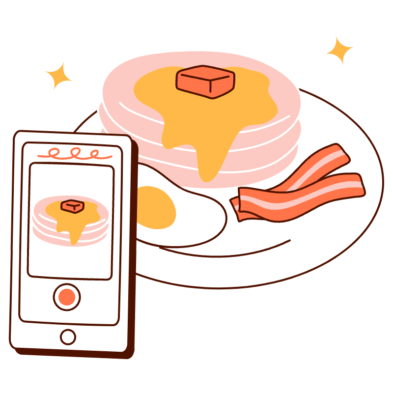 Making A Food Post Illustration from Manchester Set