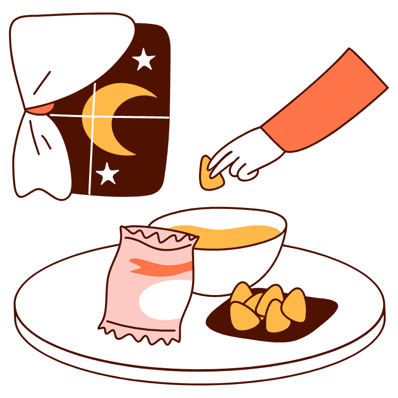 Midnight Snack Illustration from Manchester Set