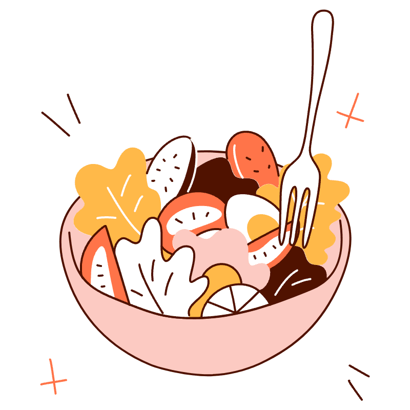 Salad Illustration from Manchester Set