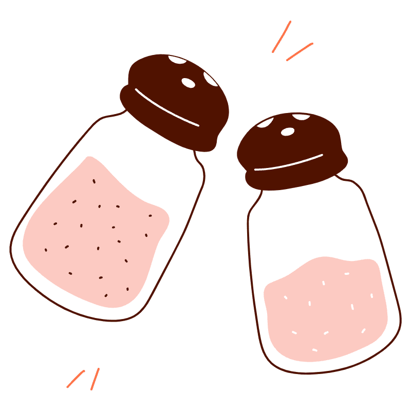 Salt And Pepper Illustration from Manchester Set