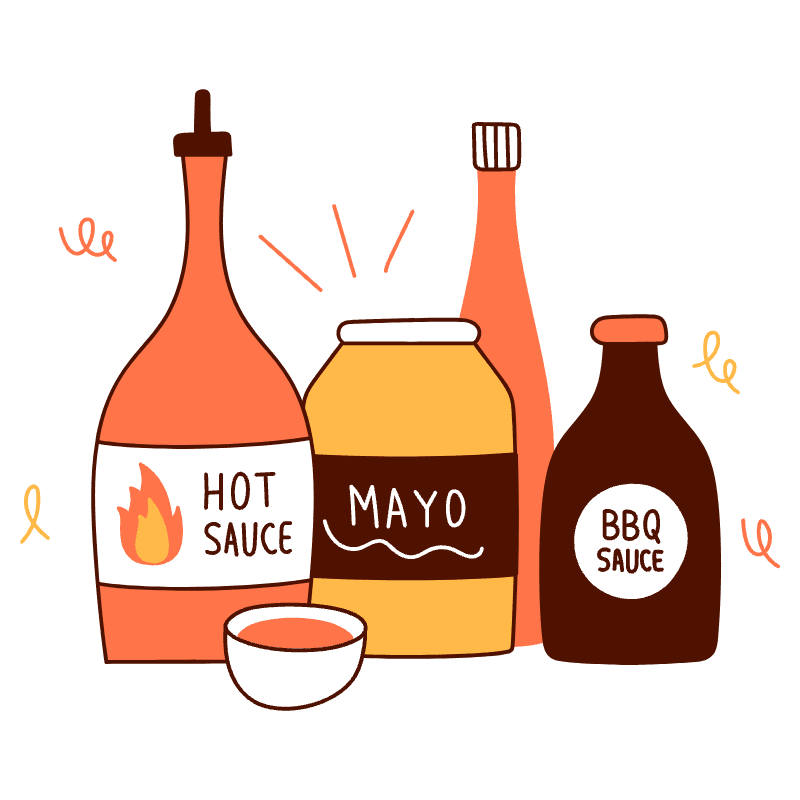 Sauce Illustration from Manchester Set